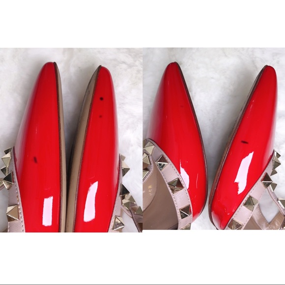 ❤️SOLD❤️Valentino rockstud Slingback pumps red 38 - Picture 9 of 9